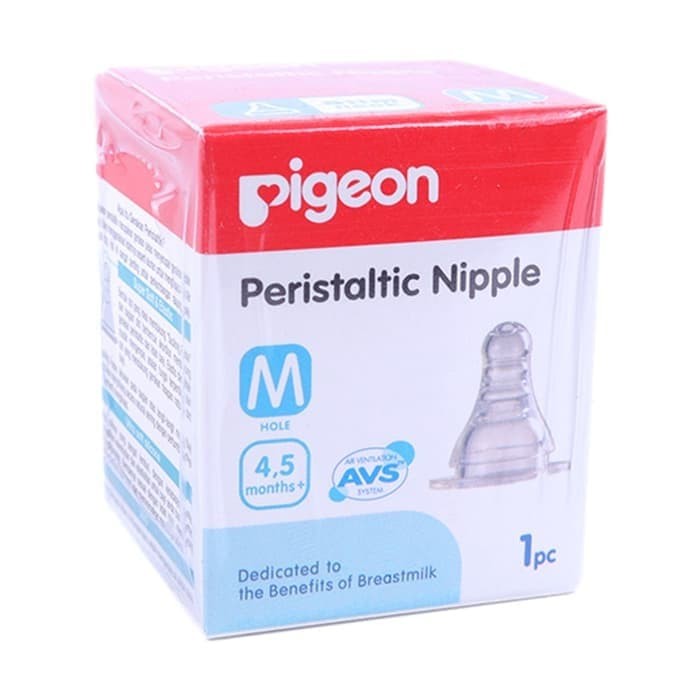 PIGEON PERISTALTIC DOT / NIPPLE SLIM NECK (ISI 1) - M