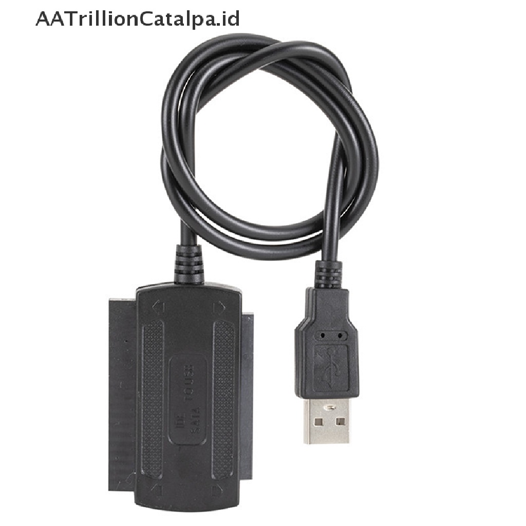 Aatrillioncatalpa Kabel Adapter Converter USB 2.0 To IDE SATA Untuk Hard Disk 2.5 / 3.5 Inch