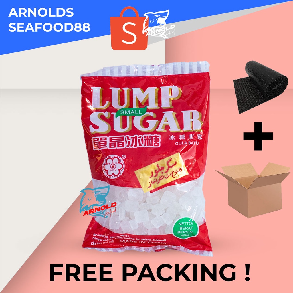 

gula batu 300g / lump sugar 300g kualitas super (free packing)