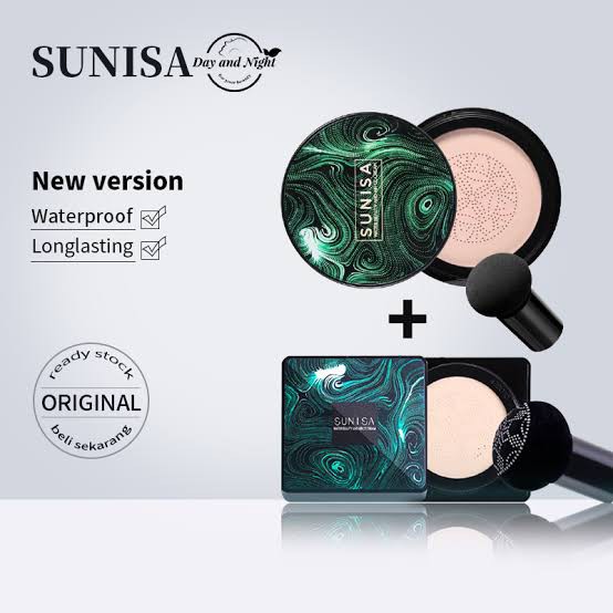 ORIGINAL New Sunisa cushion Waterproff Bedak sunisa Cc Bb Cushion Kemasan Baru