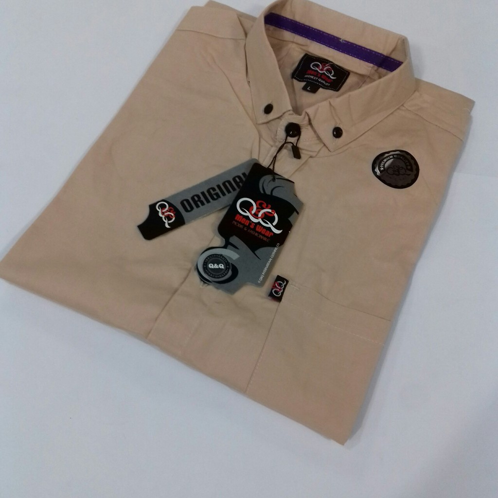 Baju Hem Kemeja Kantor Pria Cowok Lengan Pendek Model Terbaru Kekinian Slimfit Grosir Bandng Keren 7