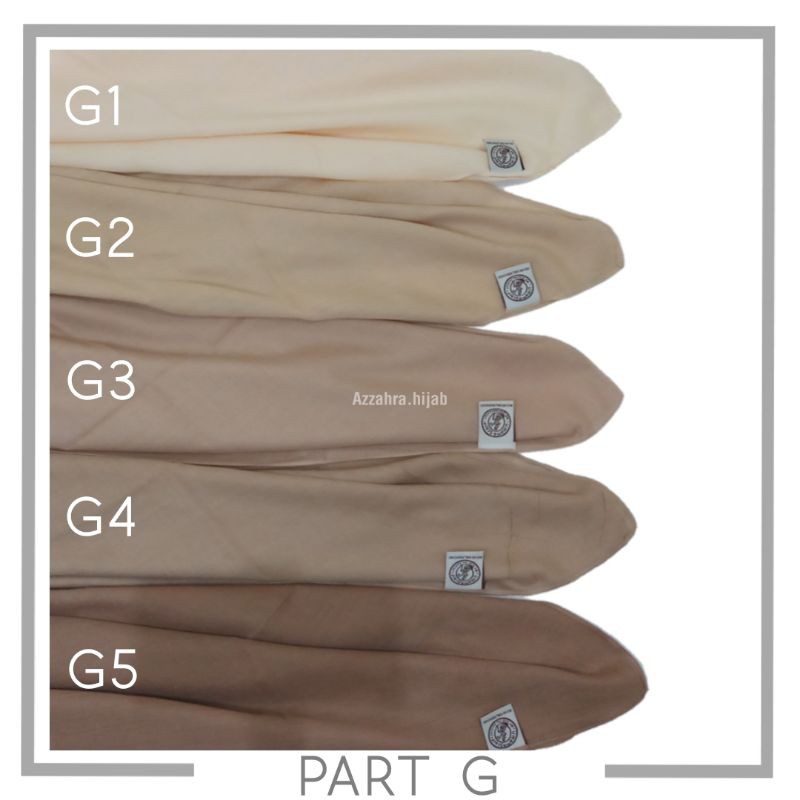 Hijab Segiempat Polos Jahit Tepi Basic Voal Umama Krem Coklat Muda Khaki Part G Jilbab Segiempat