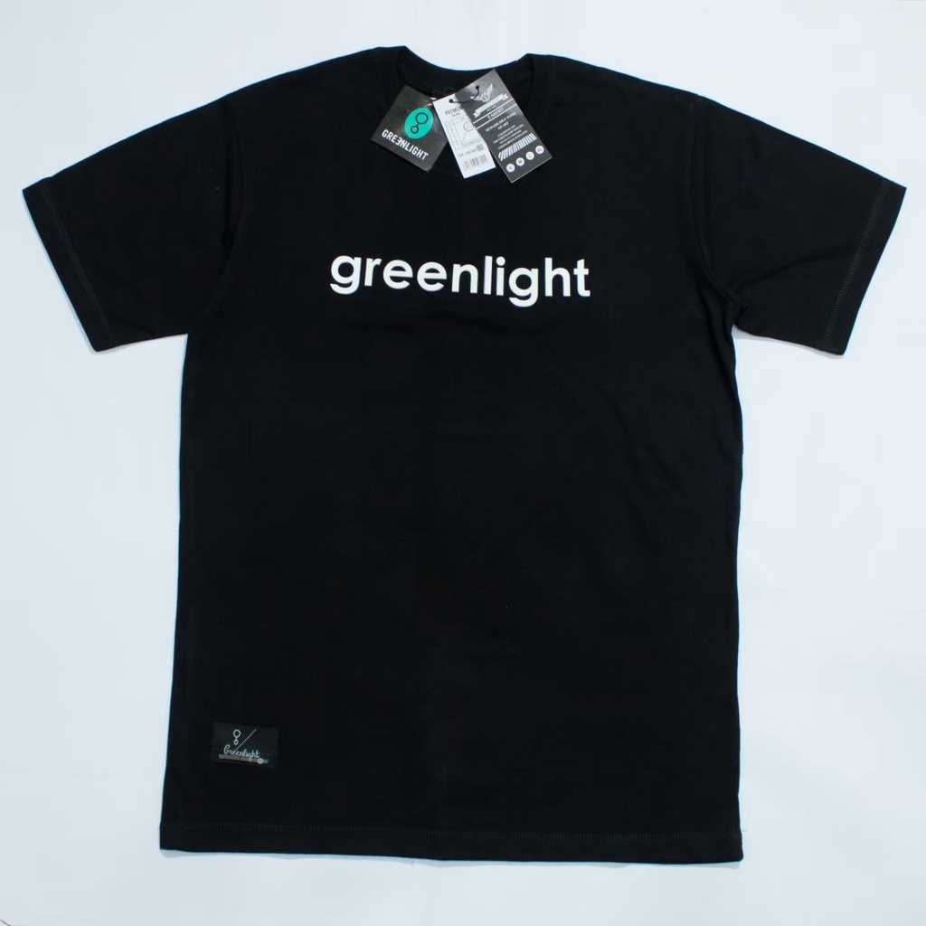 Baju kaos flocking greenliht premium / baju kaos pria wanita distro / baju distro / baju pria / baju premium