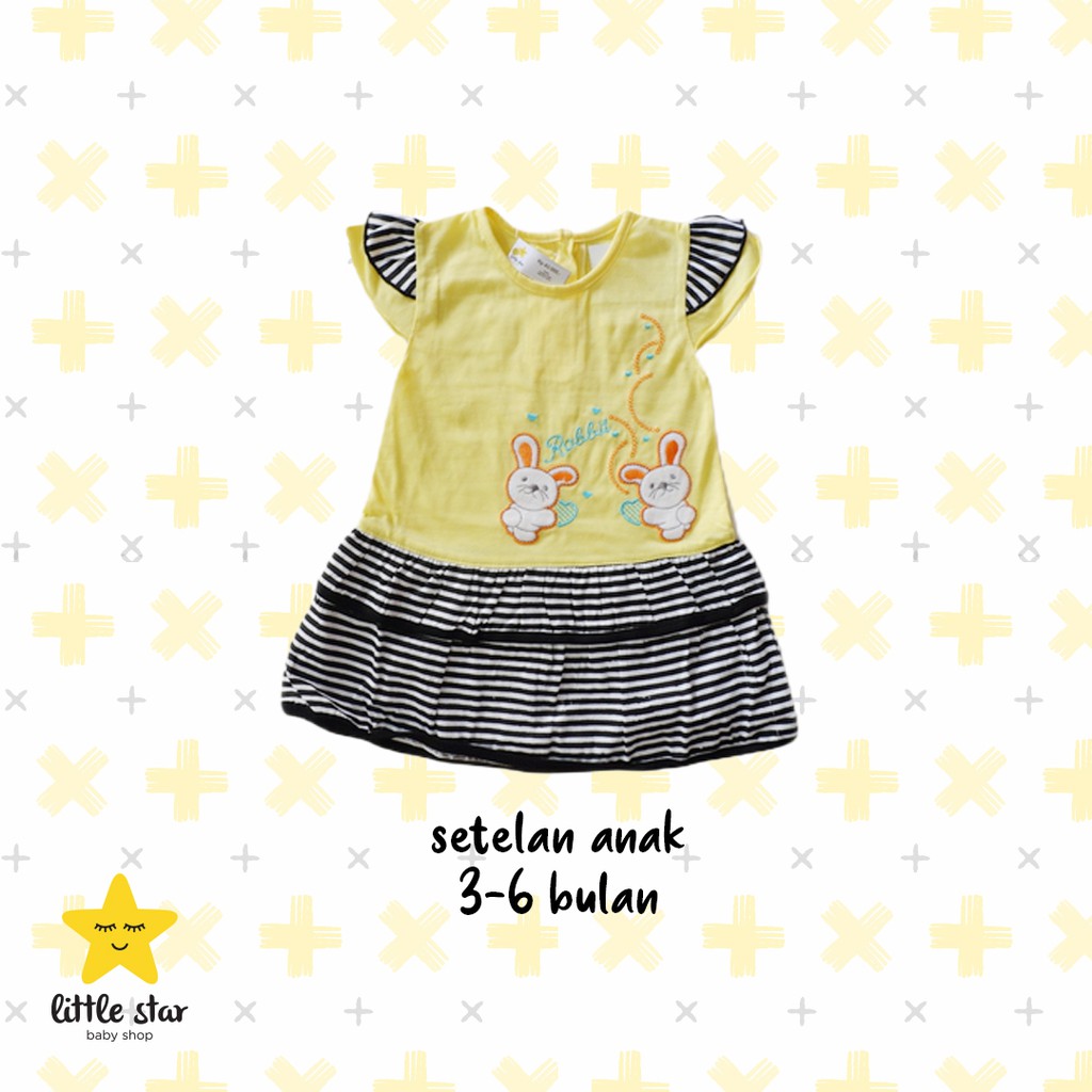 Dunamos Dress Anak Bayi | Set Baju Bayi Cewek