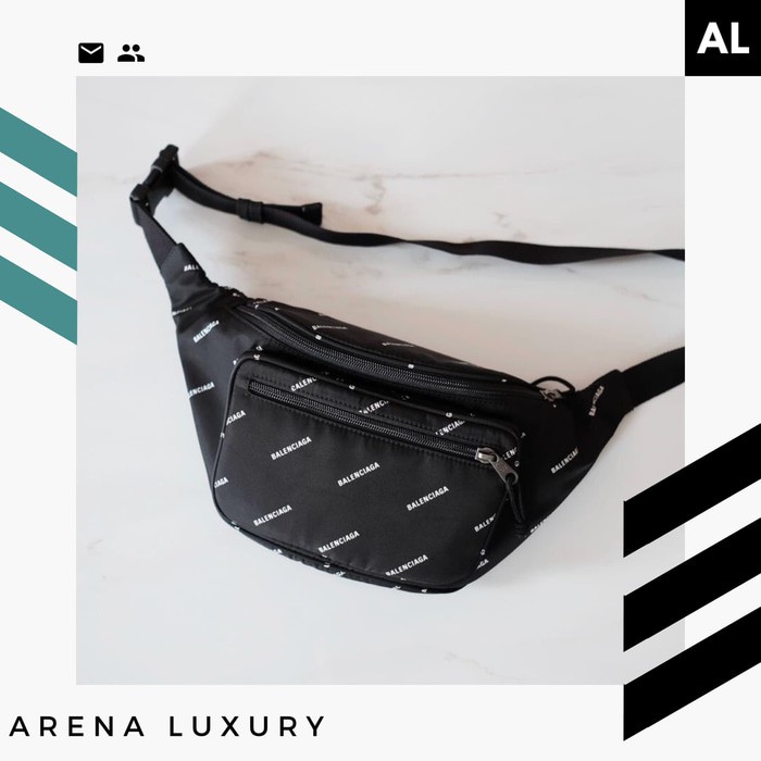 Balenciaga Bumbag Logo Black
