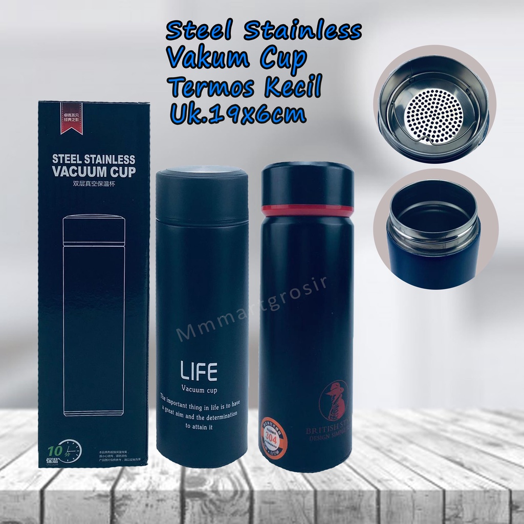 Steel Stainless Vakum Cup / Termos Kecil / Termos Air Panas / Uk.19x6cm
