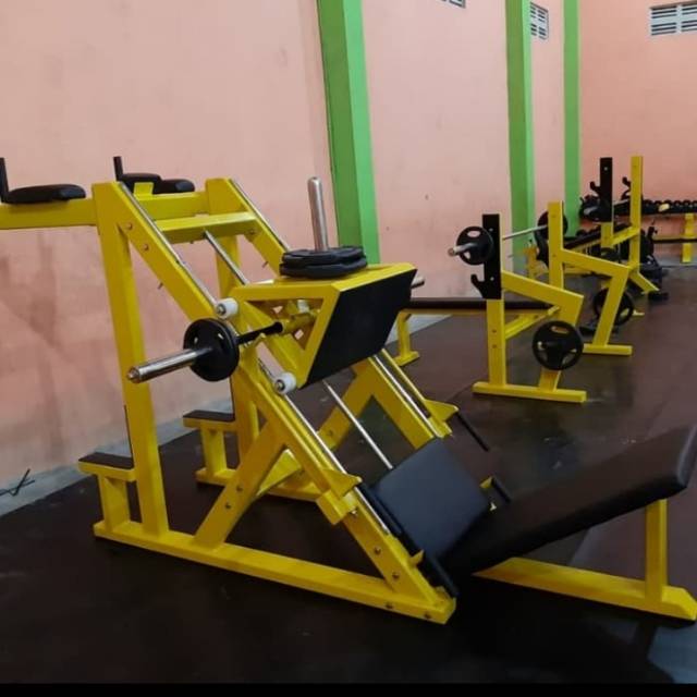 Alat gym fitness leg press dipping