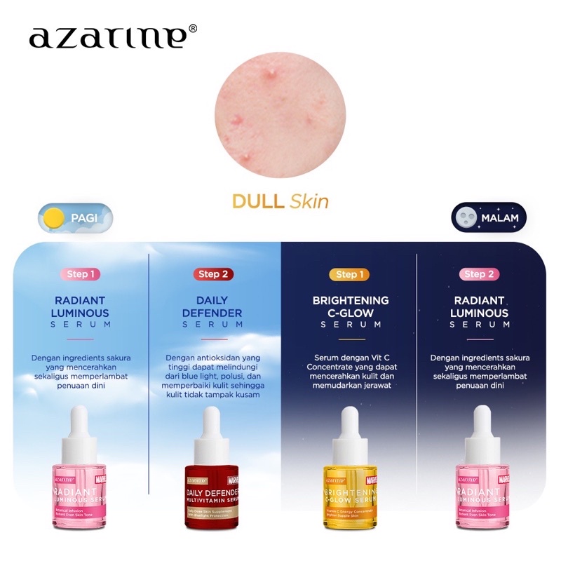 AZARINE Serum Marvel Anti Acne Spot | Niacinamide 5% Serum | AHA BHA PHA Peeling Brightening | Retinol Serum | Anti Aging Serum - 20ml Azarine X Marvel - AZARINE SUPERHERO SERUM