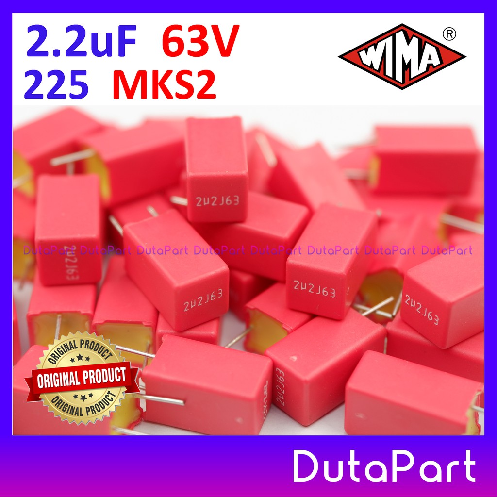 63V 2.2uF 225 MKS2 MKS 2 WIMA Film Capacitor Made In Germany