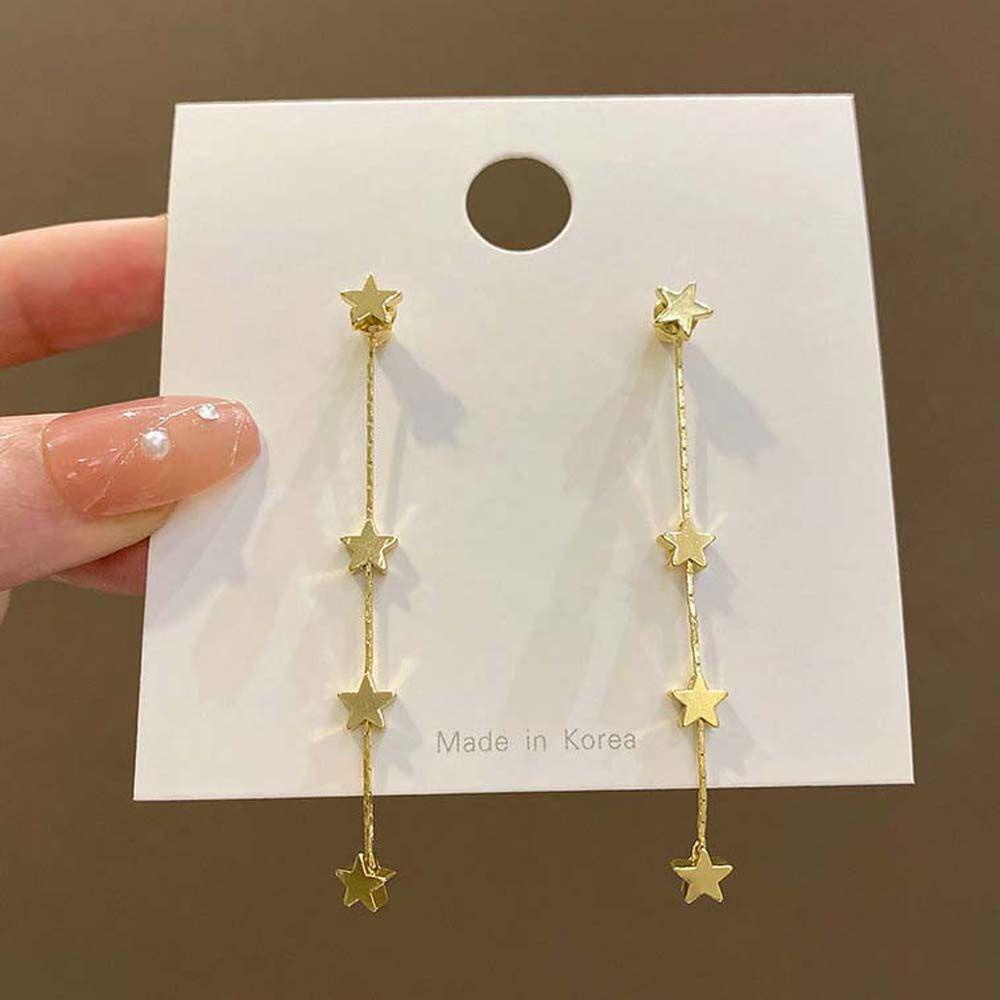 Needway Bintang Anting Pesta Pernikahan Fashion Cinta Hati Aksesoris Perhiasan Drop Earrings Mutiara Ear Studs