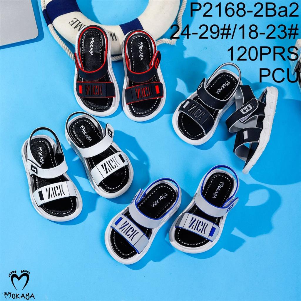 Sandal Let Gunung Karet Jelly Anti Slip Anak Cowok Ban 2 Strap Nick Super Keren Lucu Import Mokaya / Size 18-23 (P2168-2Ba2)