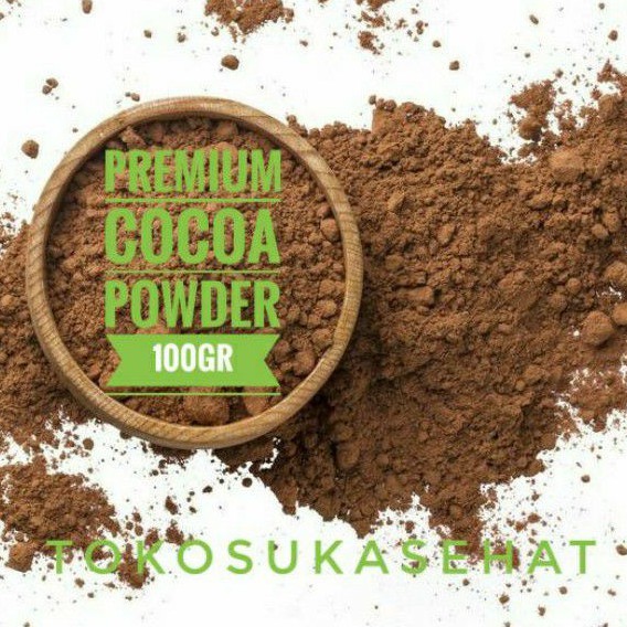 

Premium Cocoa Powder Dark Chocolate -100gr ( Bubuk Cokelat ) Tokosukasehat
