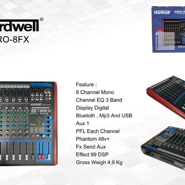 Mixer audio    HARDWELL   PRO- 8 FX