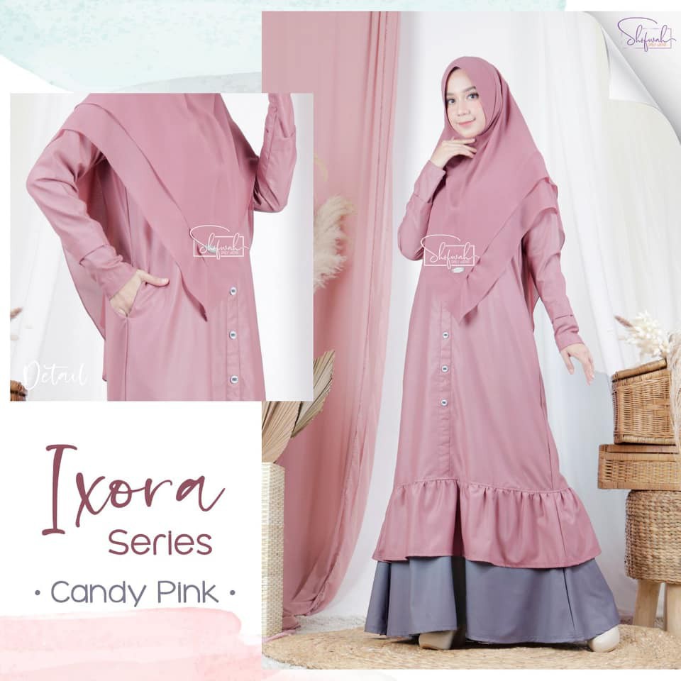 IXORA DRESS || Gamis Syari Original By SHOFWAH