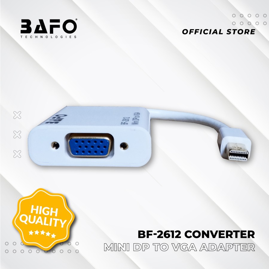 Converter Mini Display Port to VGA BAFO BF-2612 / Mini DP to VGA