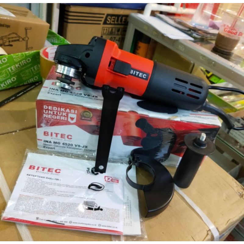 Mesin gerinda tangan Variable speed 4in merk BITEC