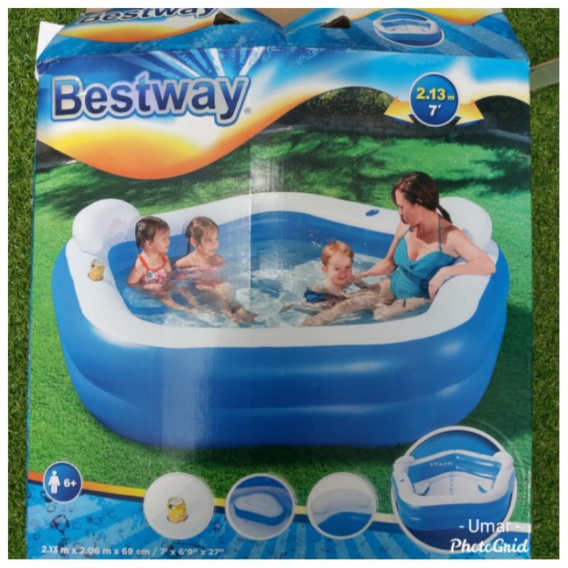 Bestway Family Fun Lounge Pool 54153 (kolam saja)
