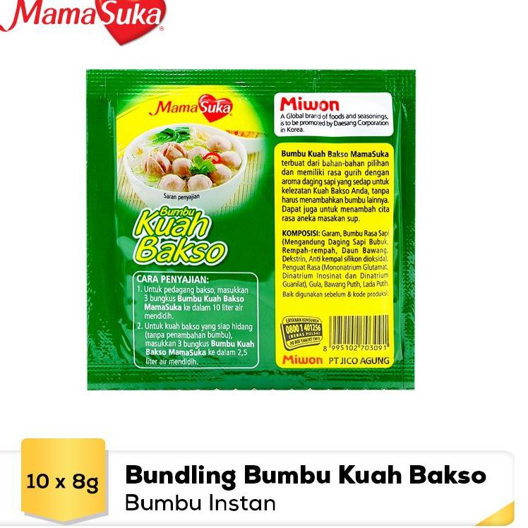 

PROMO 8.8 Bundling Kuah Bakso 8 gr 1 Renceng (isi 10 pcs)