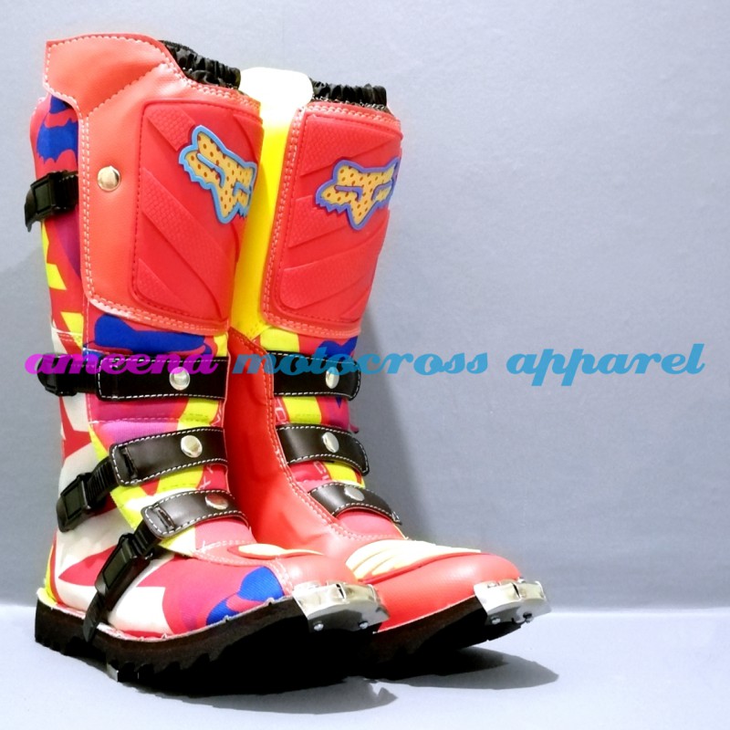 Sepatu Cross Fullprint Besi - Sepatu Trail Motocross - Sepatu MX Adventure - 002