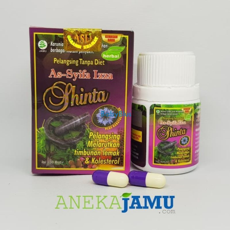 JAMU Kapsul Pelangsing As-SYIFA IZZA SHINTA Mengencangkan Kulit Diet Kurus Awet Muda Mulus TERJAMIN