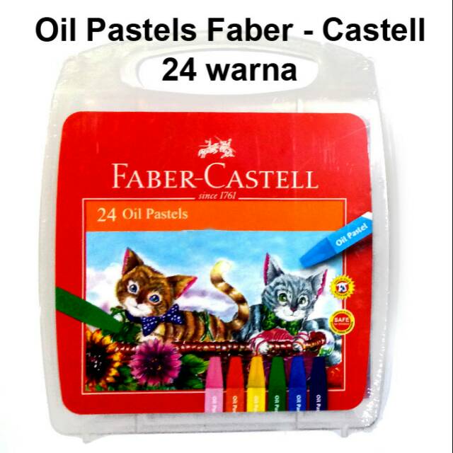 

Oil pastell Faber castell 24 warna