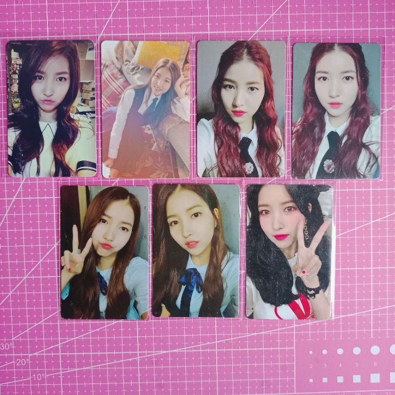 photocard pc official sowon gfriend snowflake the awakening fingertip summer rain rainbow sunny summ