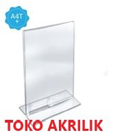 

Acrylic Tentcard UKURAN A4 TC01A4T + ID CARD