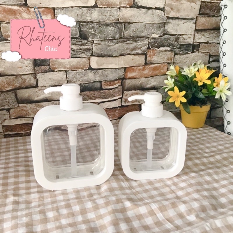 BOTOL SABUN PUTIH ESTETIK ALA KOREA JEPANG [READY]