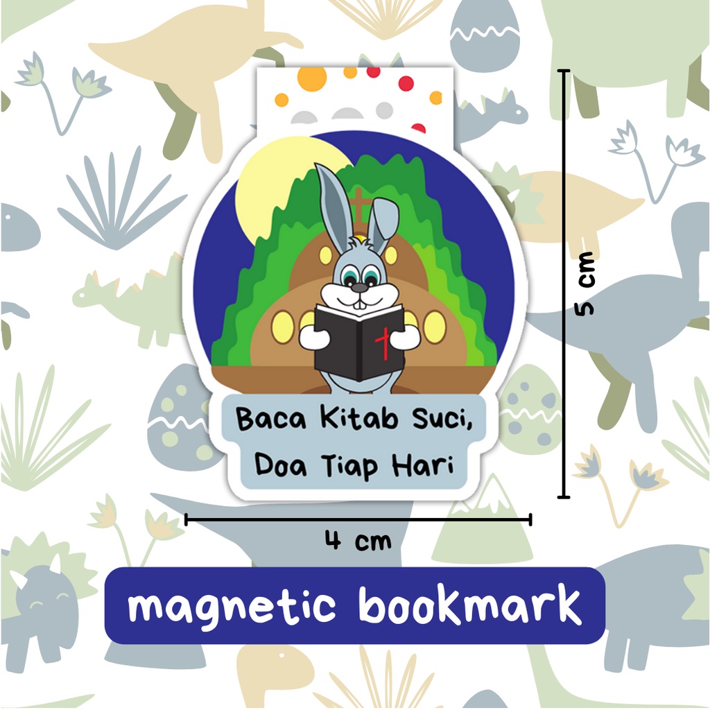 

Pembatas Buku Anak Magnet - Baca Kitab Suci, Doa Tiap Hari ♡ | Magnetic Bookmark Alkitab Anak Sekolah Minggu