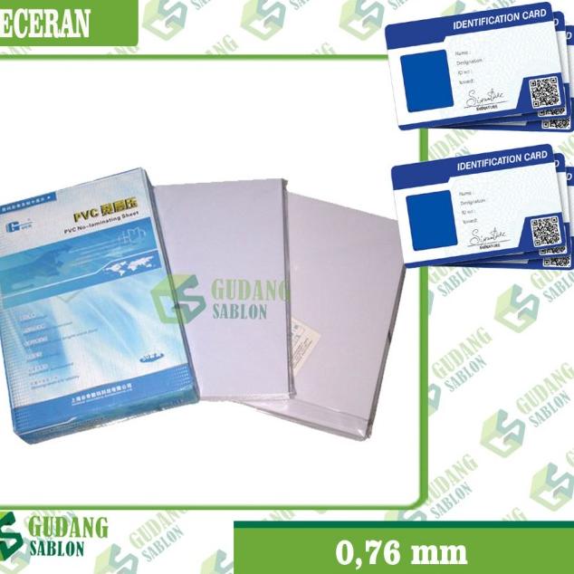 

➮ Kertas Pvc Bahan ID Card A4 isi 5 set (50 id Card) ☃