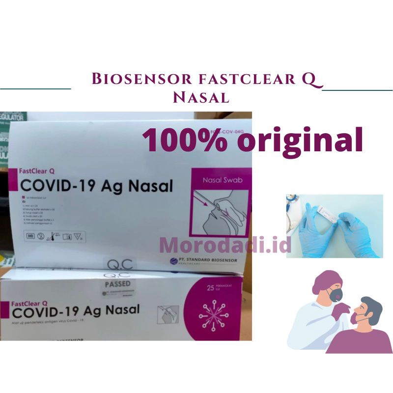 Jual Swab Antigen Abbott / Nasal Swab Antigen Biosensor Fastclear