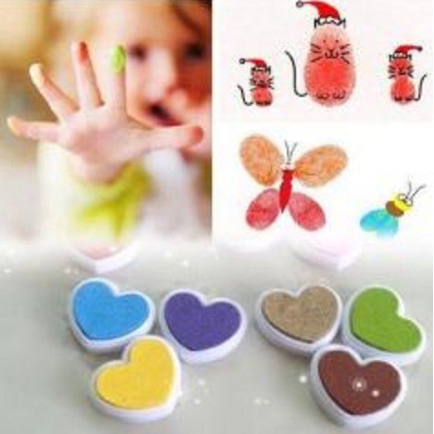 Heart Shape Ink Pad - Bantalan Stempel Bentuk Hati (1pc)