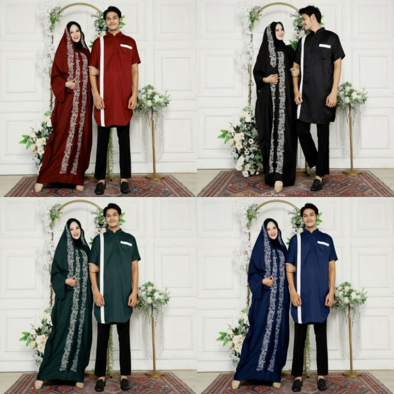 BAJU MUSLIM COUPLE SUAMI ISTRI GAMIS KAFTAN ABAYA JUMBO CP HIDAYAH BAJU KOKO KURTA LEBARAN 2022