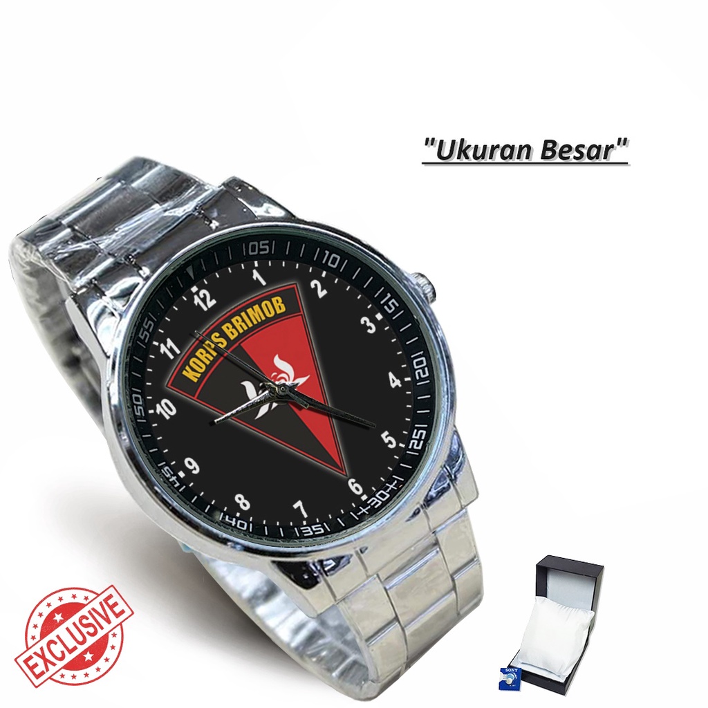 Jam Tangan Rantai Couple KORPS BRIMOB - 1 (Keren)