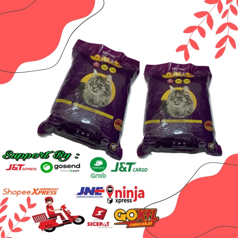 Makanan Kucing Bolt 1 Kg bentuk ikan Pakan Hewan Bolt Makanan Kucing Kering 1kg