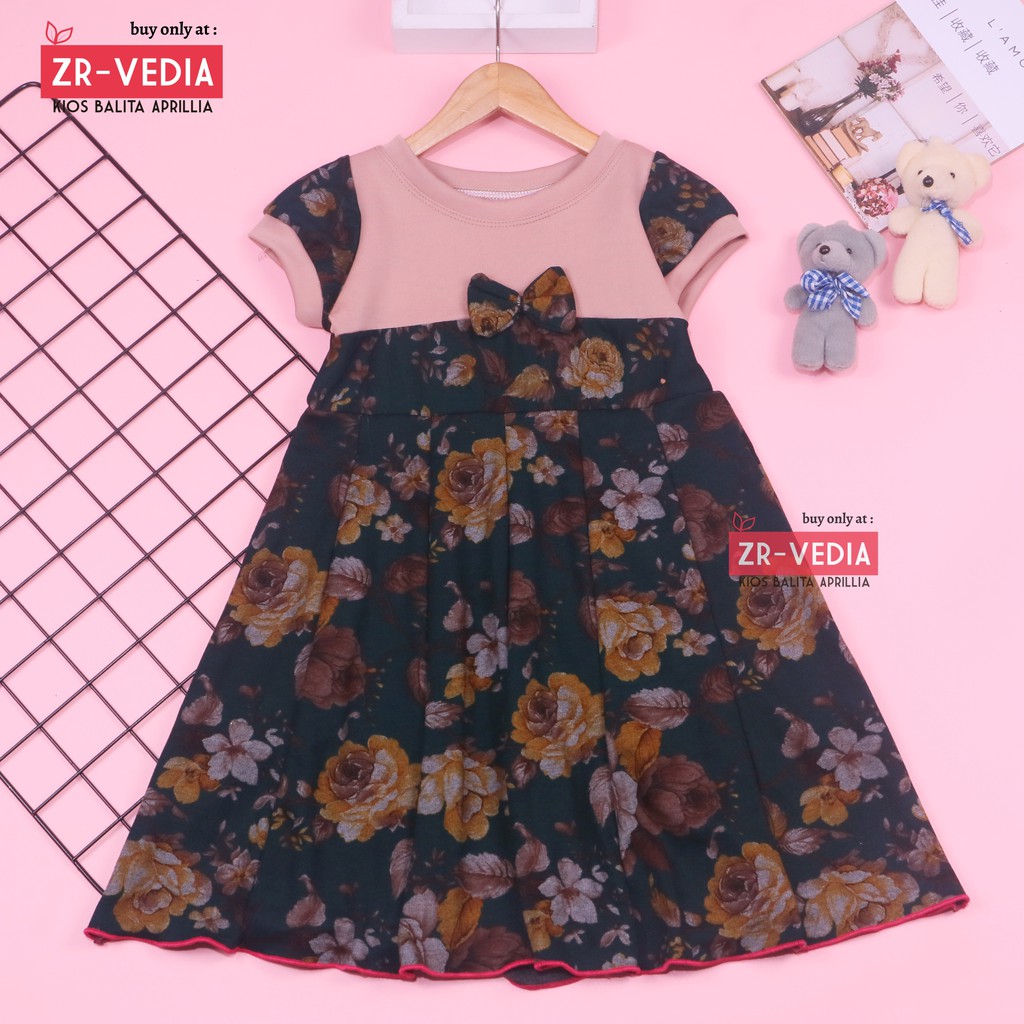 (BATIK) Dress Kelly uk Bayi-6 Tahun / Dres Anak Perempuan Pesta Murah Baju Harian Gaun Grosir Cewek