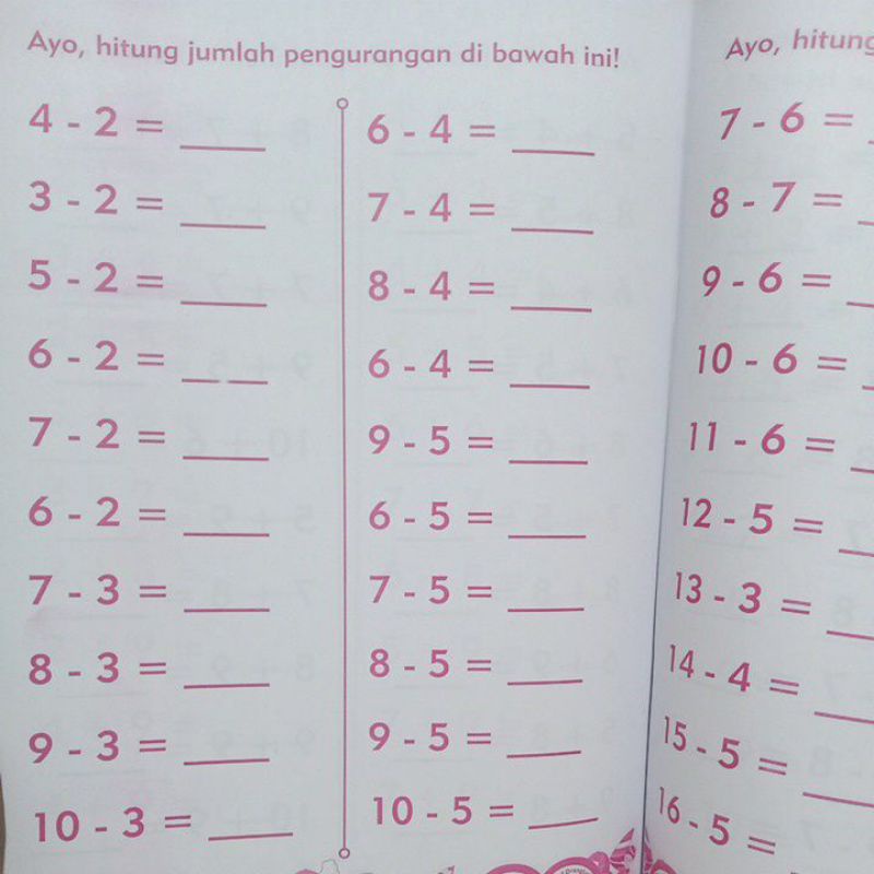 Buku Gemar Belajar Calistung Baca Tulis Hitung