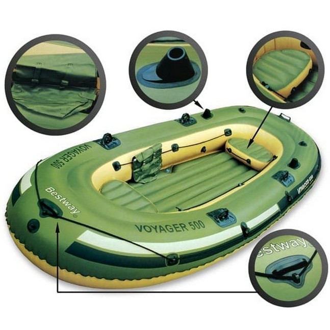 Bestway 65001 Perahu Karet Voyager 500