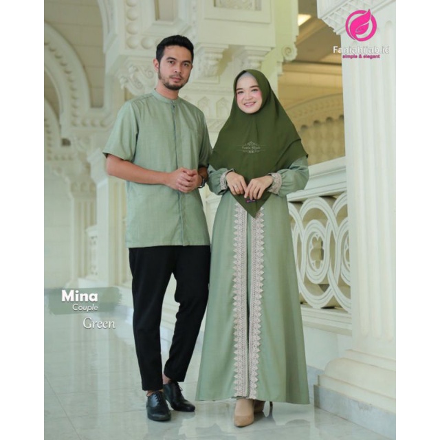 Mina Couple warna Green By Fania hijab