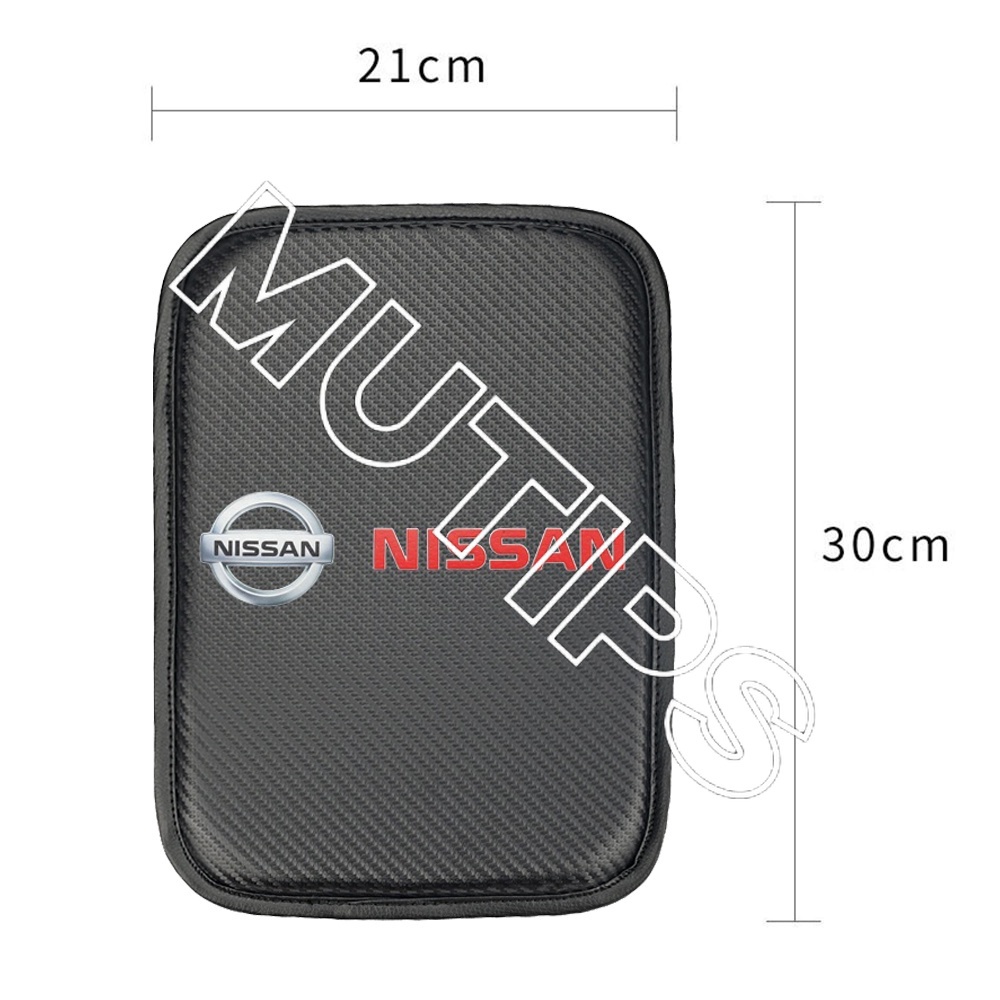 NISSAN Cover Pelindung Konsol Tengah Mobil Bahan Serat Karbon Untuk March Juke Skyline Terrano Gtr Livina Serena Xtrail t31 t30