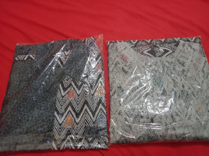 Couple Dress Baju Batik Sarimbit Dress Kombinasi Brukat