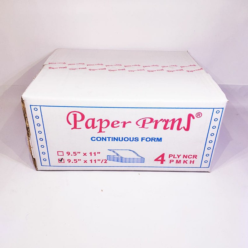 

Paper Pryns Continuous Form 9,5 x 11/2 4ply (1 lembar dibagi 2) - Warna