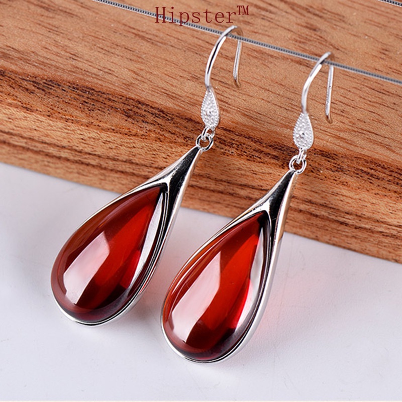 Retro Classic Fashion Natural Ruby Beautiful Ear Hook