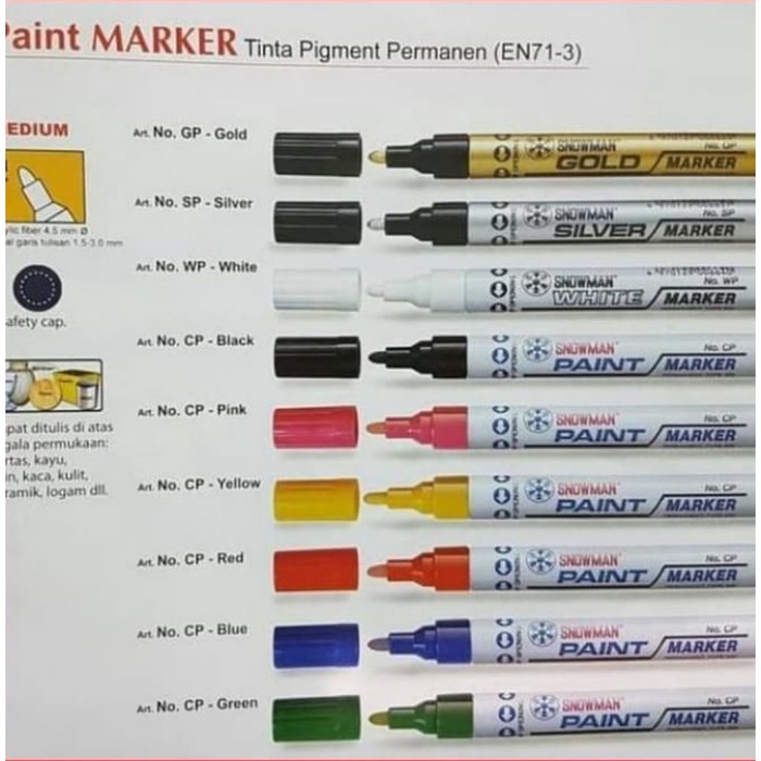 

Menakjubkan Spidol Permanent / Paintmarker Snowman Terbatas