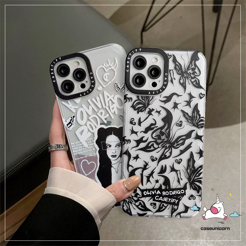Soft Case Tpu Transparan Motif Kupu-Kupu Untuk iPhone 11 13 12 pro Max XR X XS Max 6 6s 7 8 plus SE 2020