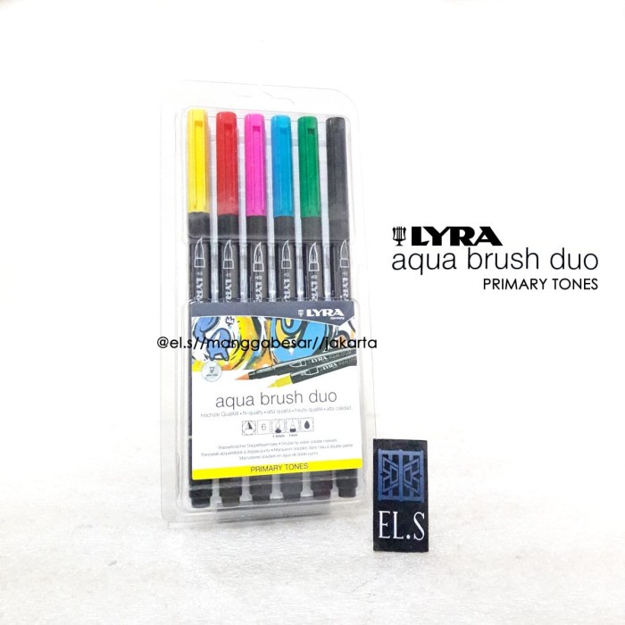 

Mantap Lyra Aqua Brush Duo Primary Tone Set 6 ( Brush Pen ) Hemat