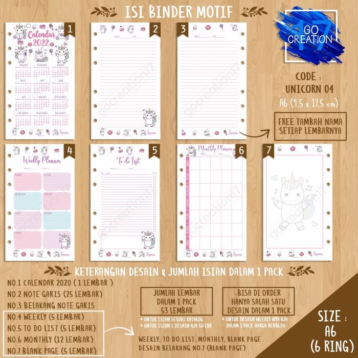 

Binder | Isi Binder Motif Unicorn 04 A6 Kualitas Terbaik