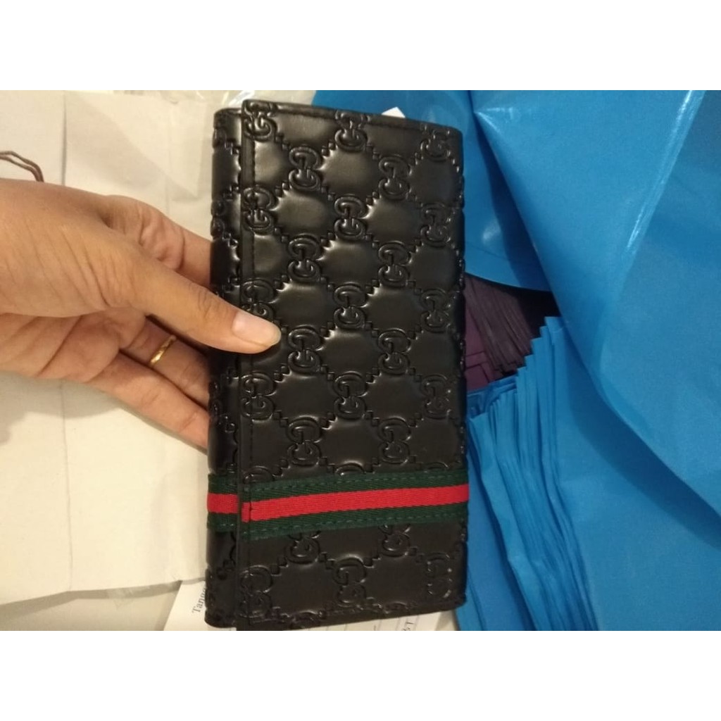 TURUN HARGA SISA 2 MOTIF. Dompet Gucci AAA 61702# 3lipat  DEN DOMPET IMPORT DOMPET PANJANG WANITA