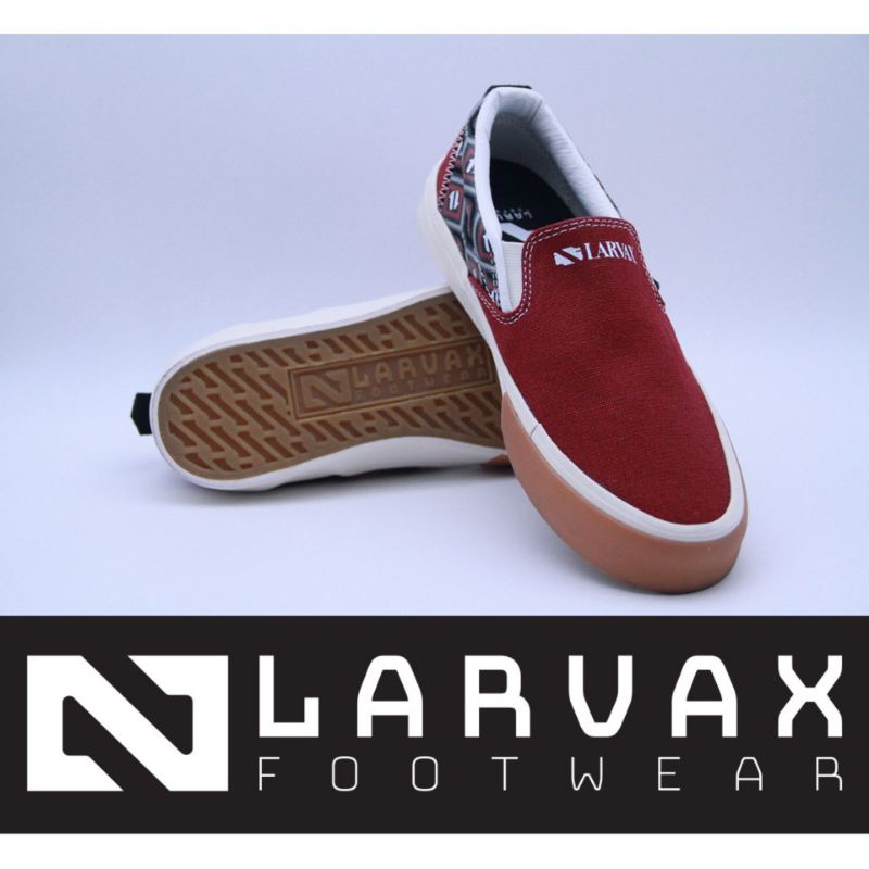 Larvax Footwear - PAMMO (slipon) Maroon