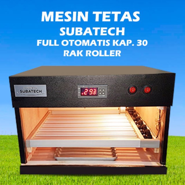 Mesin Tetas Telur Full Otomatis Penetas SUBATECH MTFORR30 MTTU